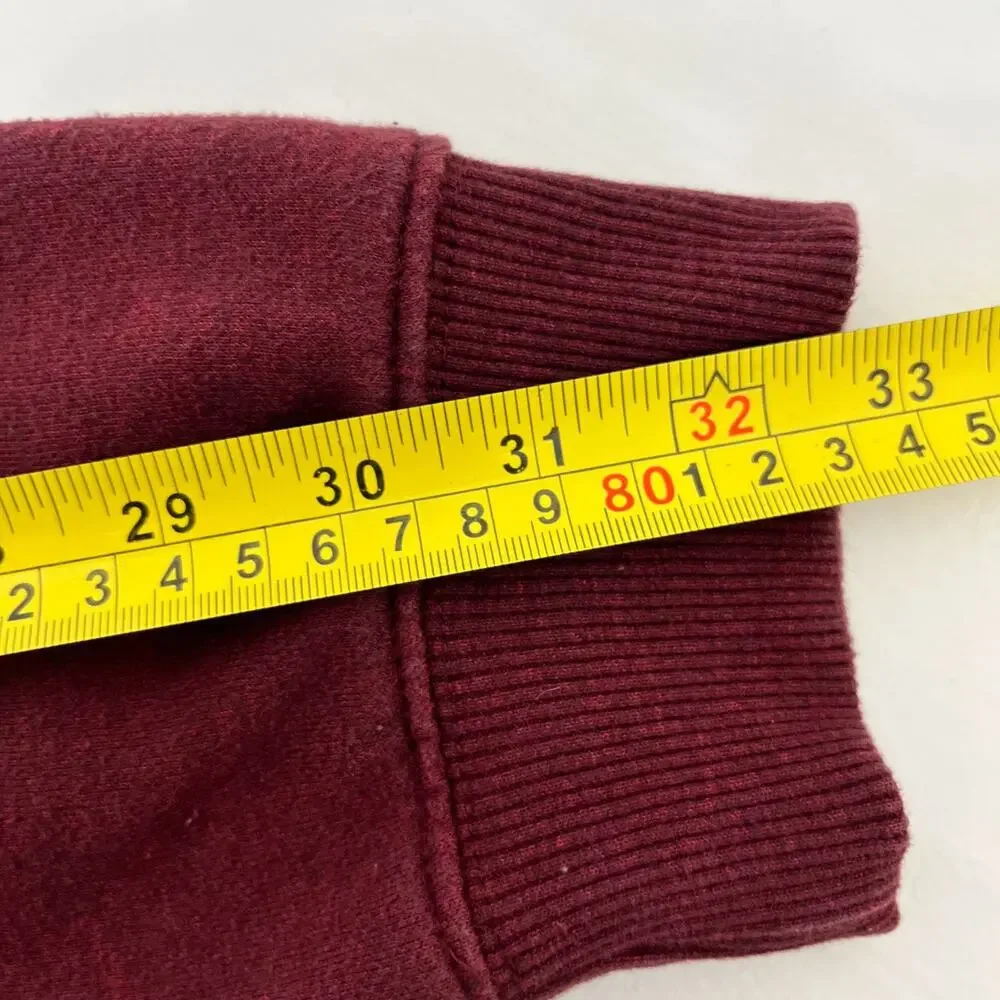 IZOD‎ Mens XL 1/4 Zip Pullover Sweater Maroon Advantage Performance Stretch Logo